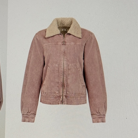 AMO Jackets & Blazers - AMO Zoe Jacket Tawny Pink Small Sherpa